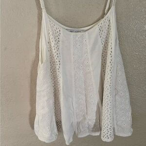 American Eagle Outfitters Cream Lace Camisole